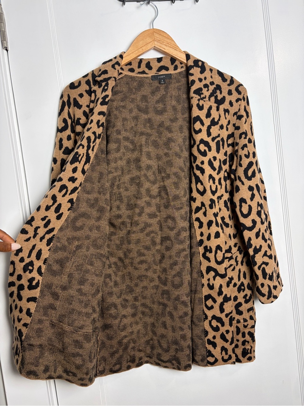 J. Crew Sophie Sweater Blazer Leopard Small - Picture 8 of 16